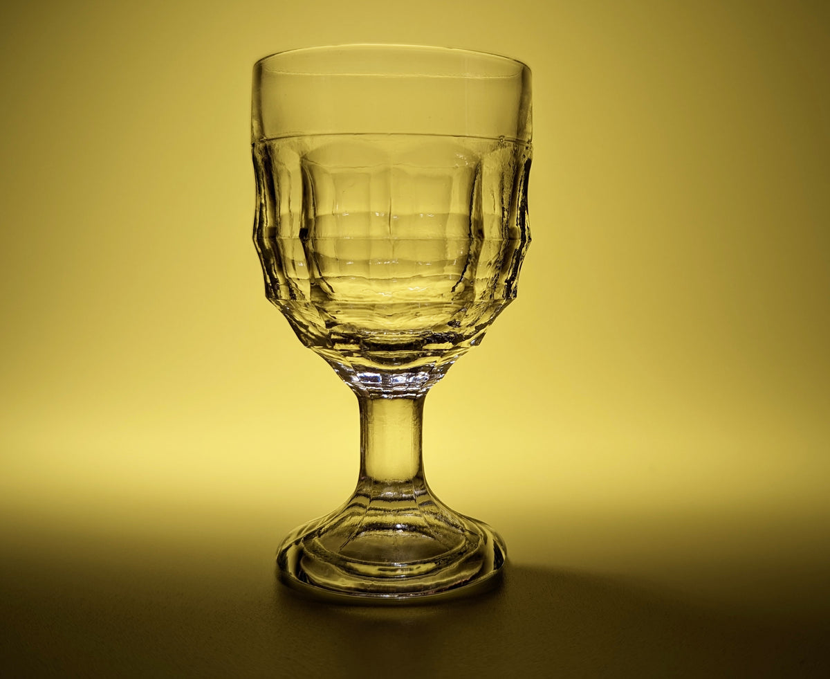 Set of Three Vintage Jacobean Style Liqueur Glasses Drinks Distilled