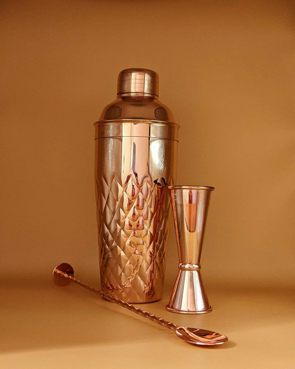 Copper Pineapple Cocktail Shaker Drinks Distilled