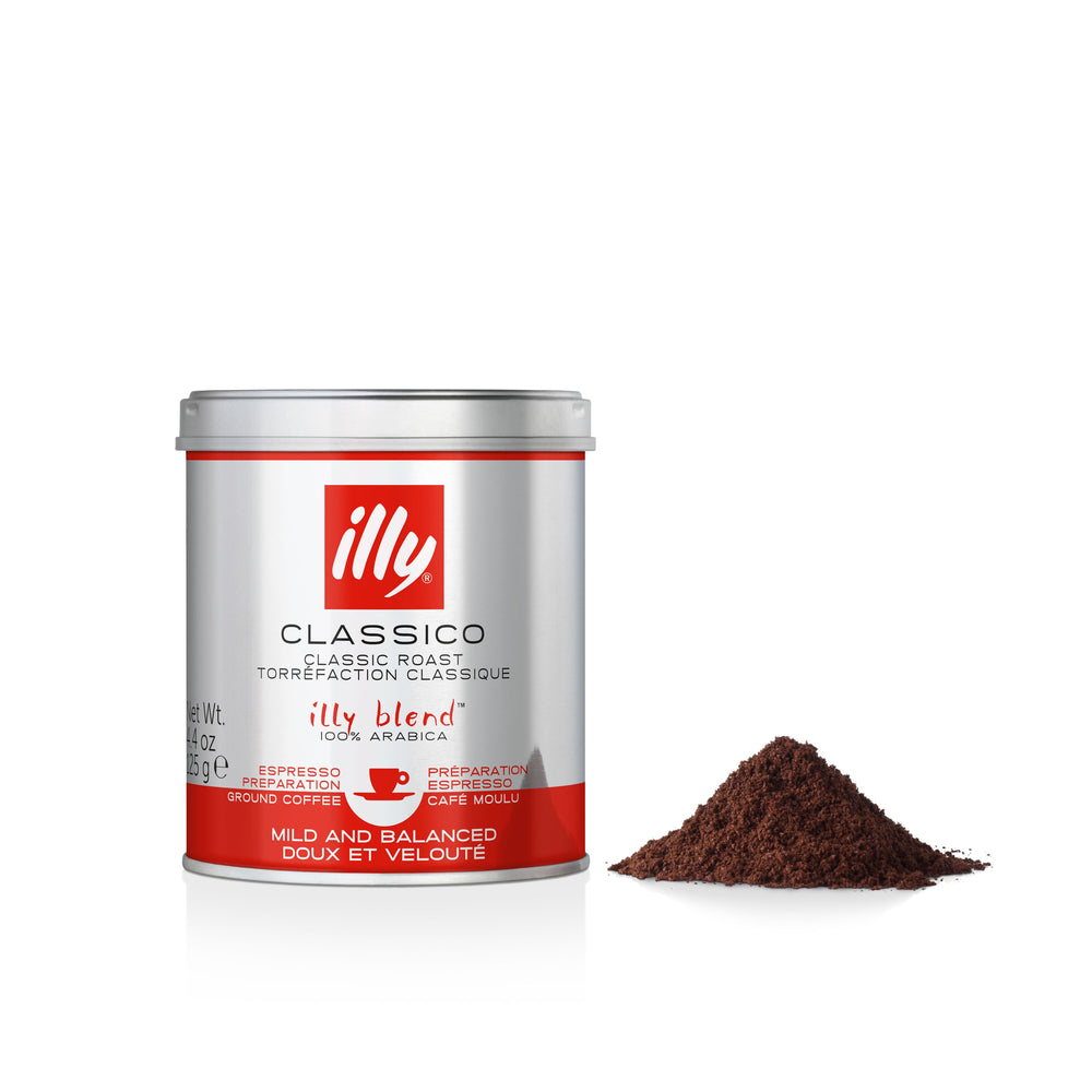 illy CLASSICO Roast Espresso Ground Coffee 125g