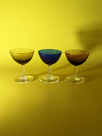 Set of Three Rare Vintage Saara Hopea 50s Tasting Glasses