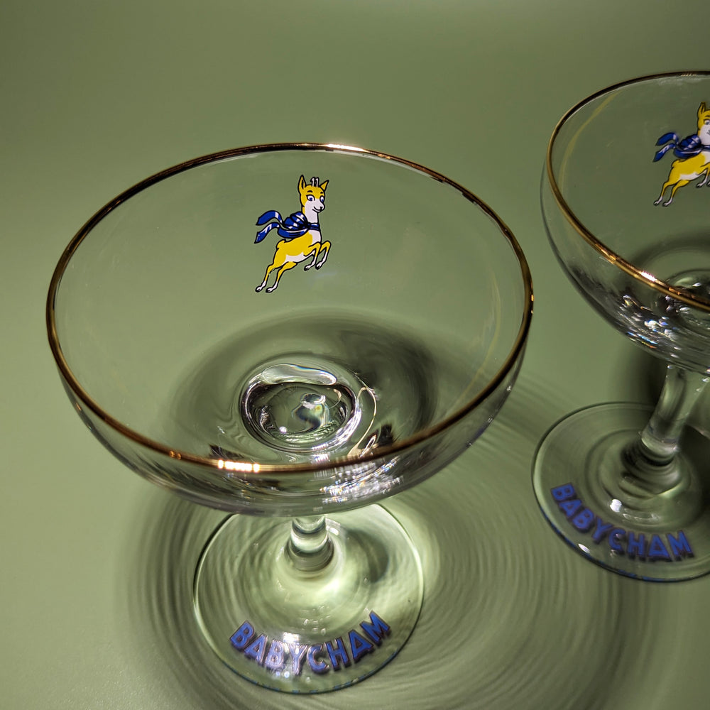 
                  
                    Pair of Vintage Babycham Coupes
                  
                