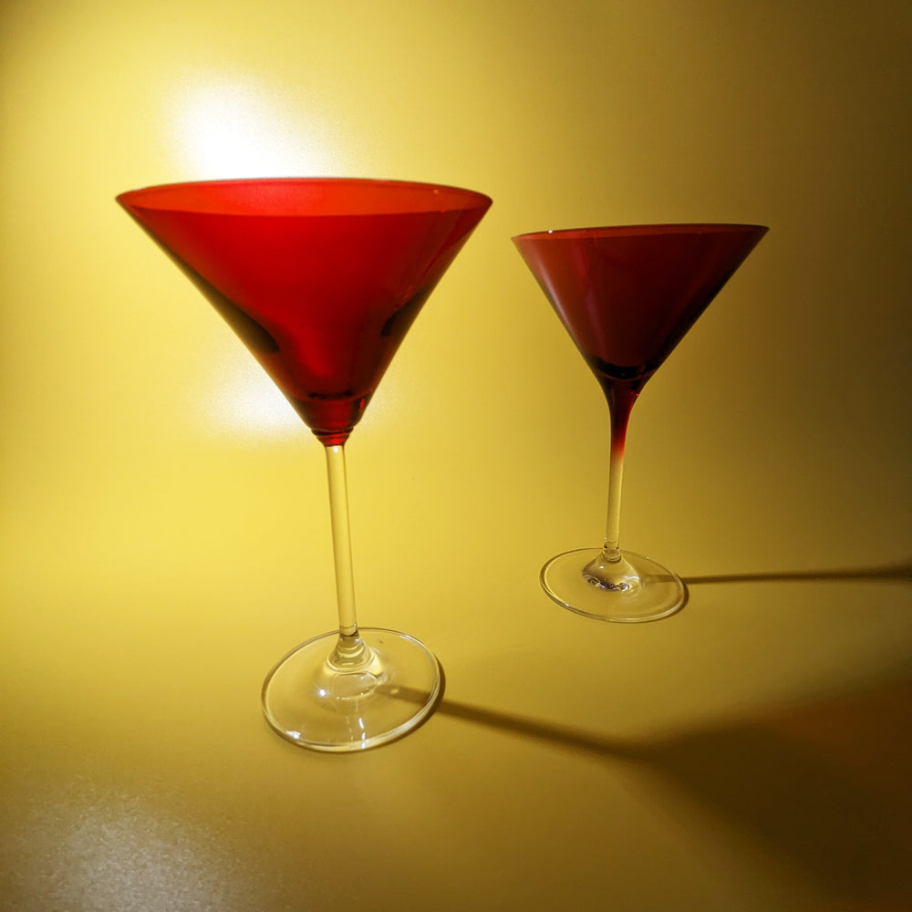 Red Martini Glass