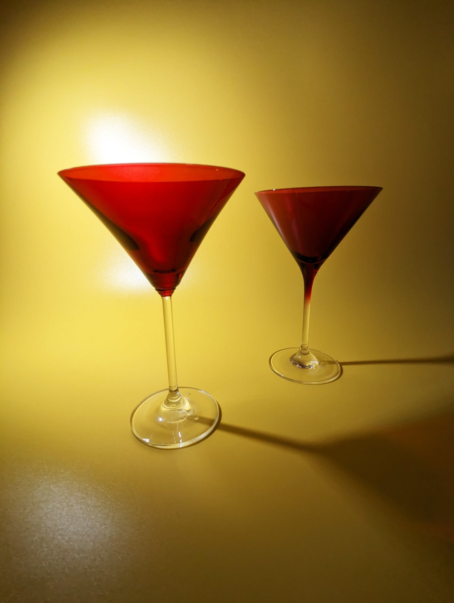 Red Martini Glass