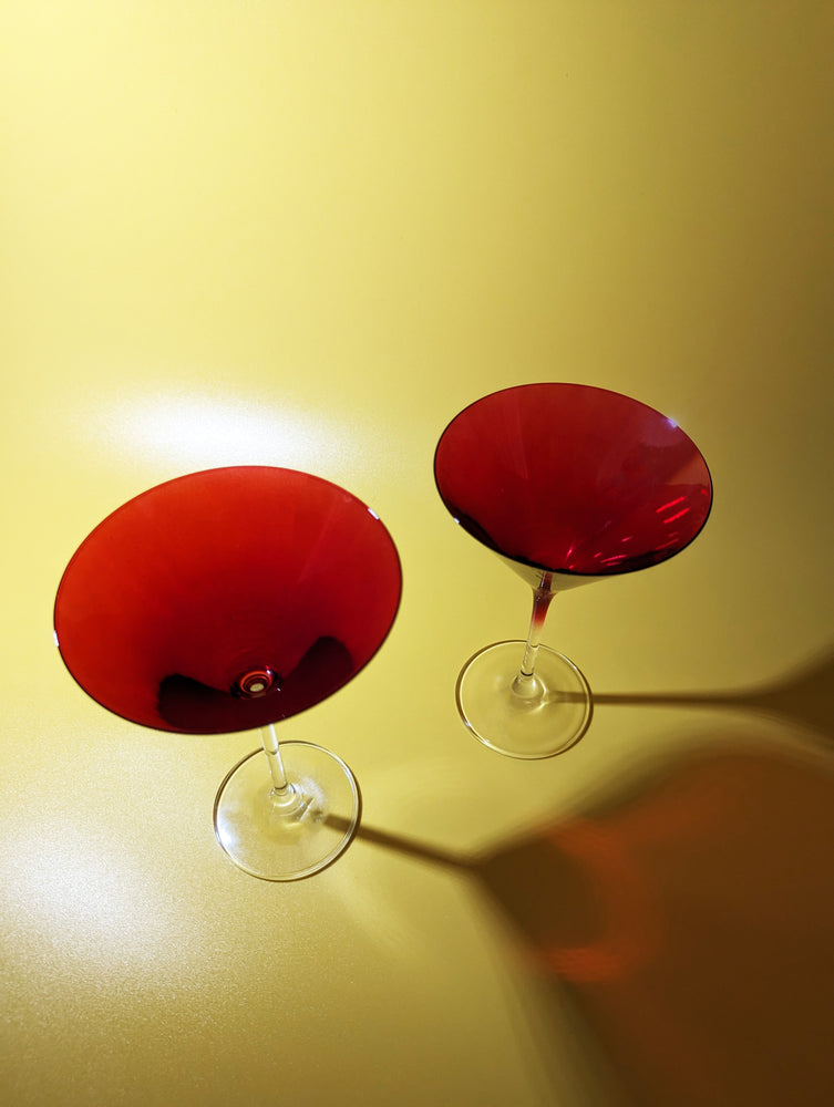 Red Martini Glass