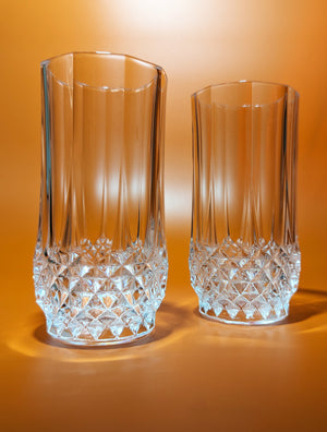 
            
                Load image into Gallery viewer, Pair of Cristal D&amp;#39;Arques-Durand Crystal Highball Glasses
            
        