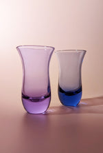Pair of Vintage Fluted Colourful Shot Glasses