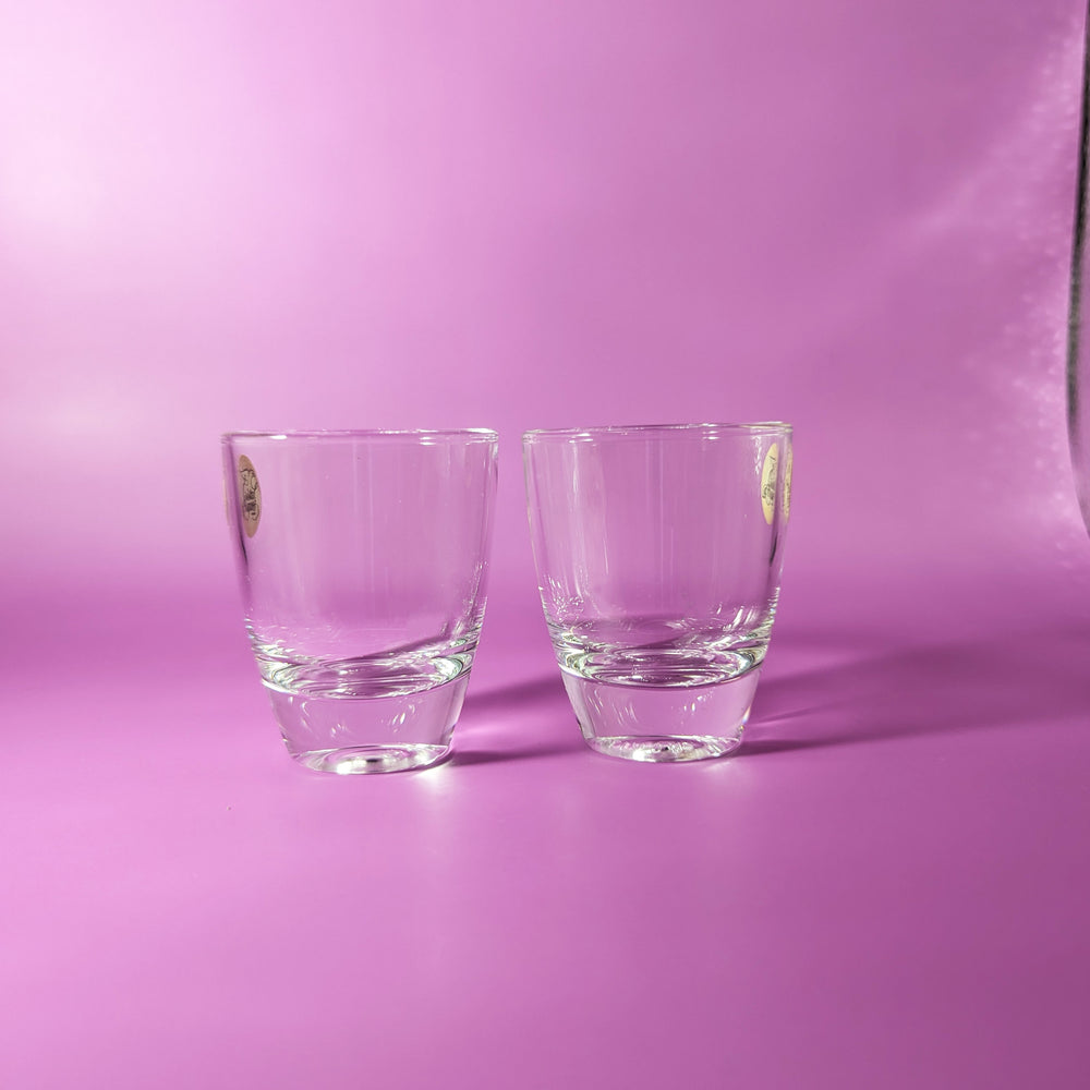 Pair of Vintage Crystal D'Arques Shot Glasses