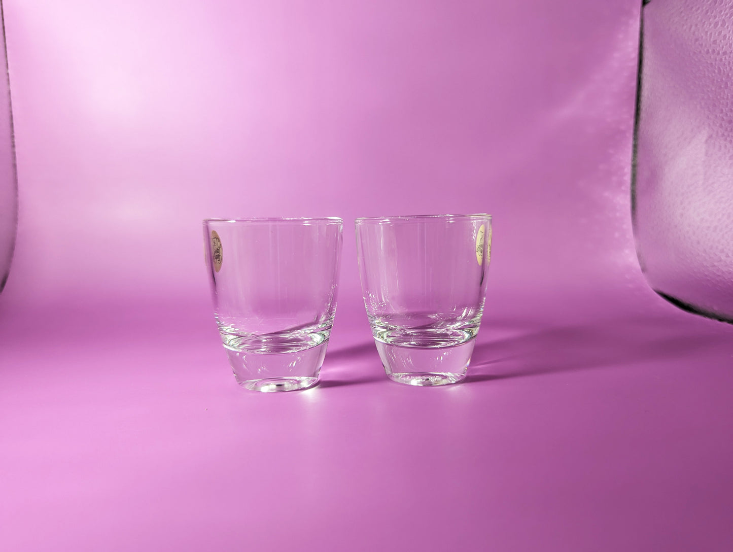 Pair of Vintage Crystal D'Arques Shot Glasses