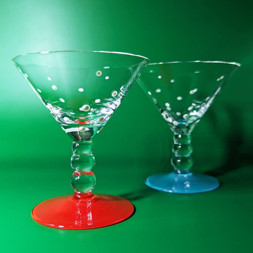 
                  
                    Red and Blue Mini Polka Dot Martini Glasses
                  
                