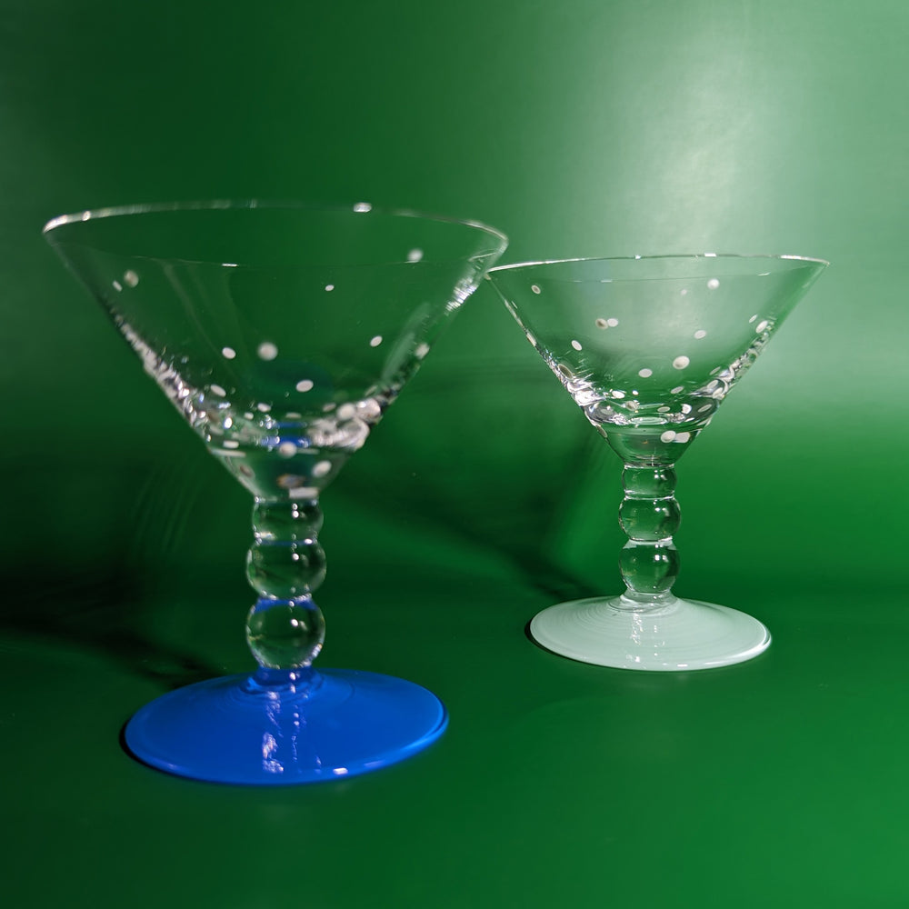 
                  
                    Blue and Pastel Mini Polka Dot Martini Glasses
                  
                