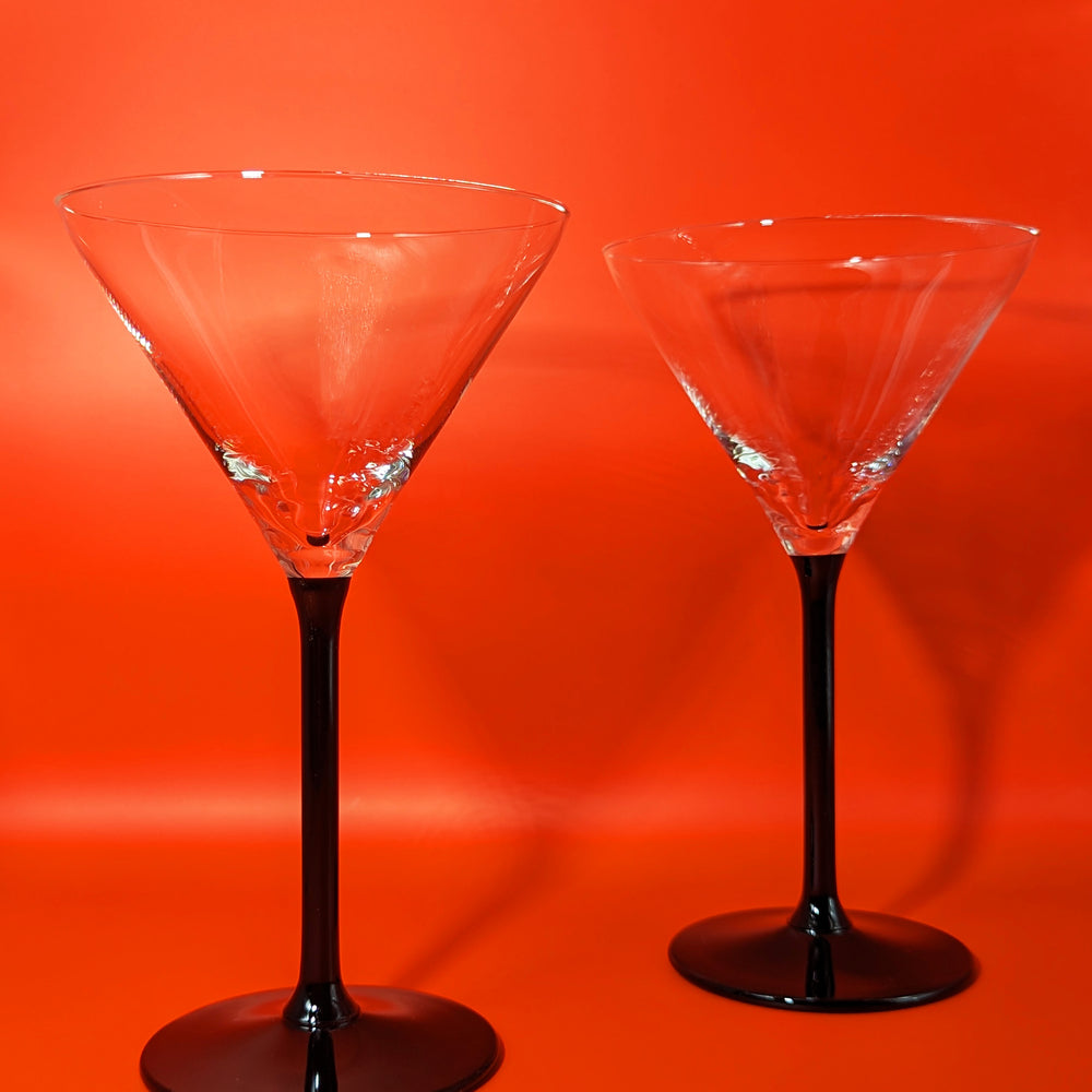 Vintage Luminarc Domino Martini Glass