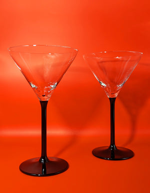 Vintage Luminarc Domino Martini Glass