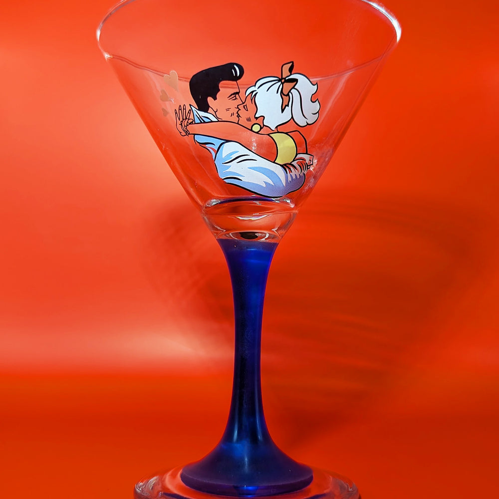 
                  
                    Pair of Vintage Rock 'n' Roll Martini Glasses
                  
                