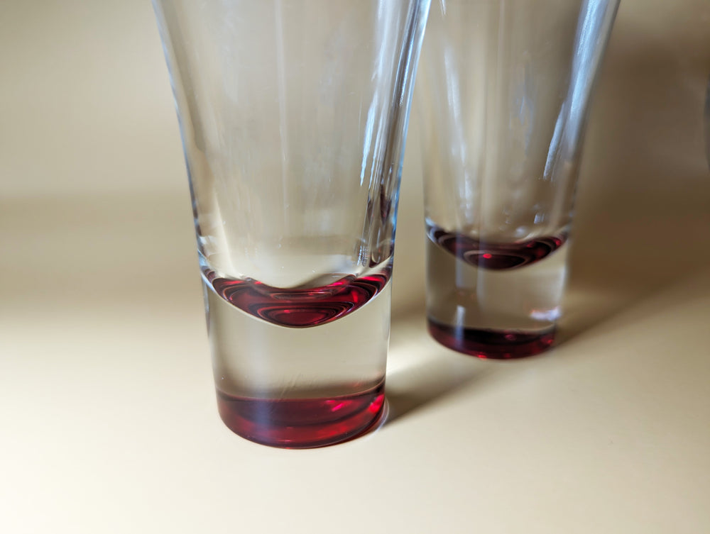 
            
                Load image into Gallery viewer, Pair of Vintage Disco Red Shot Glasses
            
        