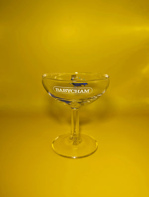 Single Rare 60th Anniversary Babycham Coupe Glass