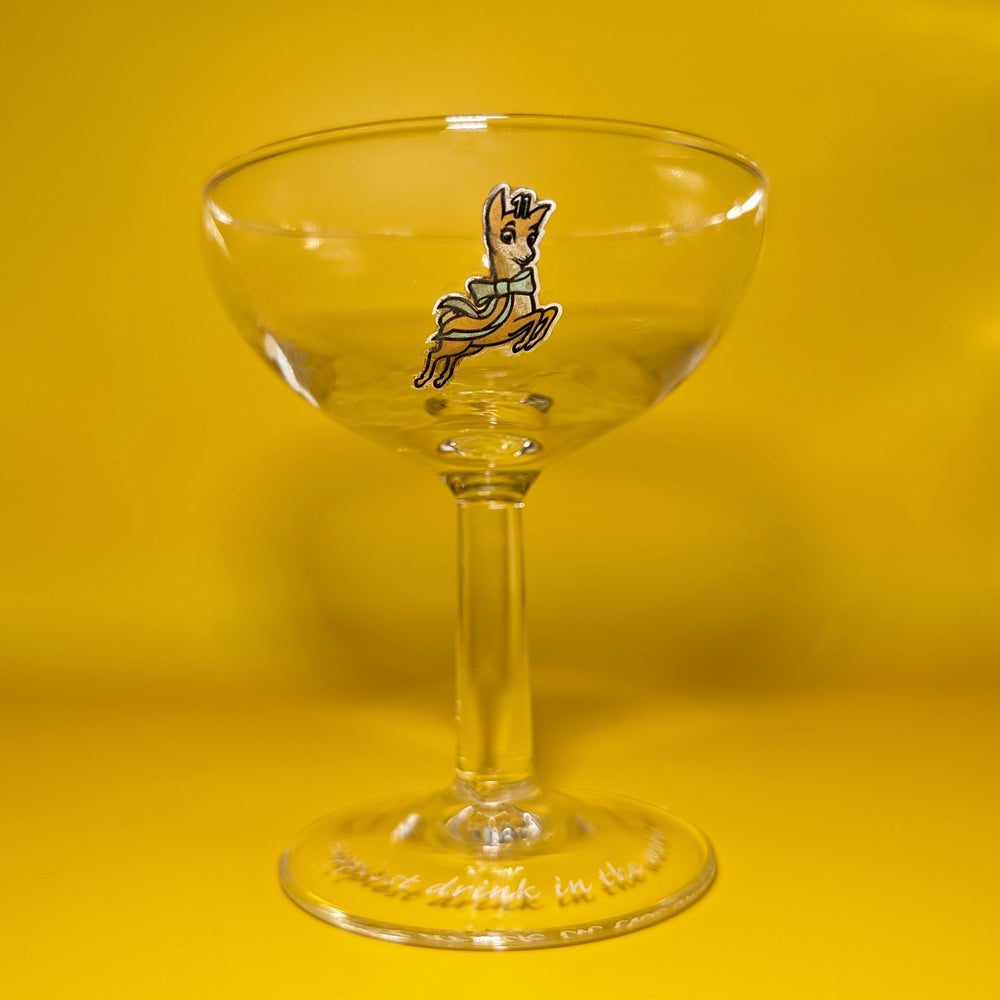 
                  
                    Pair of Rare Competition Prize Babycham Coupe Glasses
                  
                