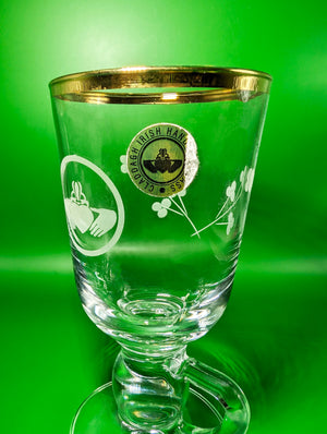 Pair of Claddagh Irish Coffee Glasses
