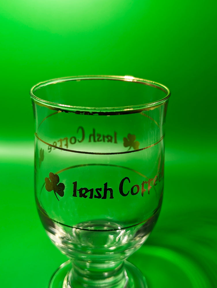 Pair of Gold Trimmed Rayware Irish Coffee Glasses