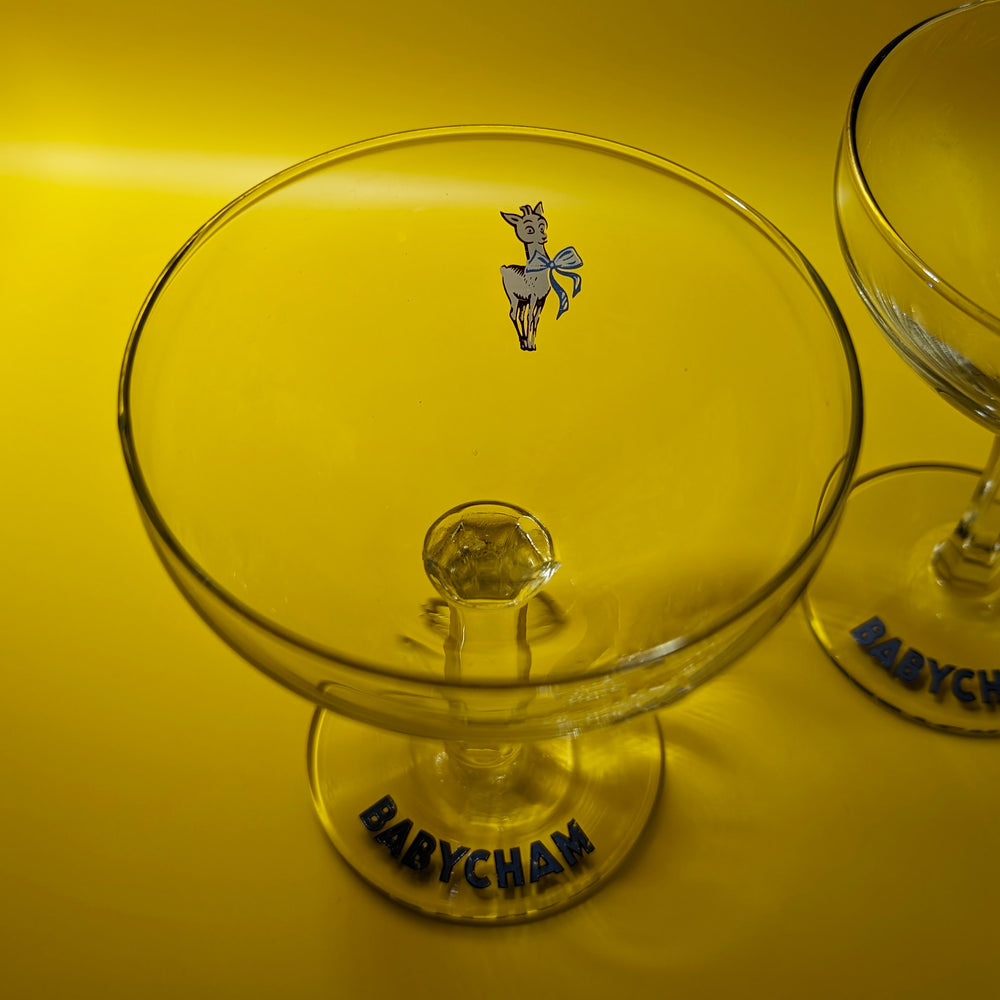 
                  
                    Pair of Vintage 50s Babycham Coupes (Without Gold Rims)
                  
                