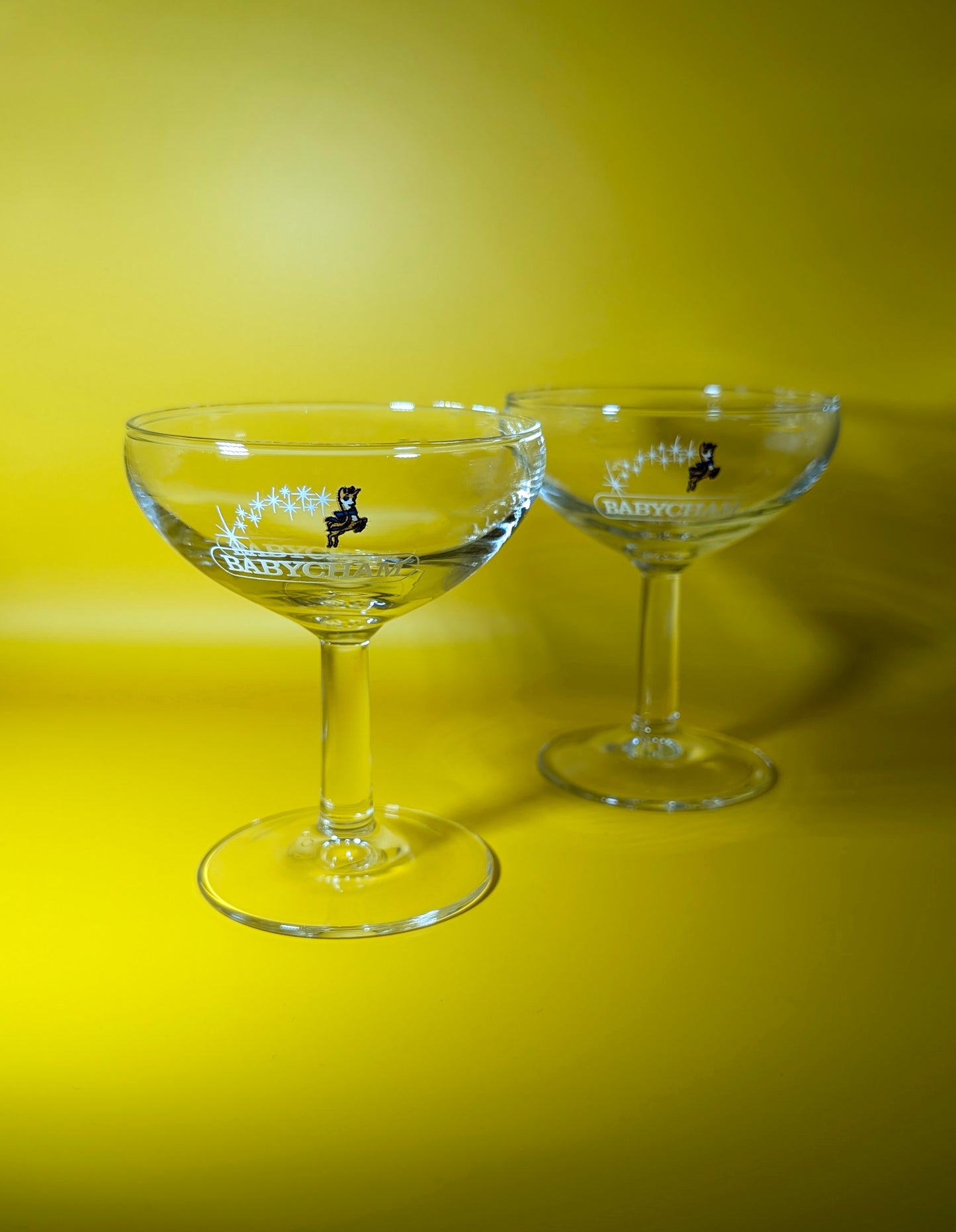 Pair of Vintage 70s Babycham Coupes