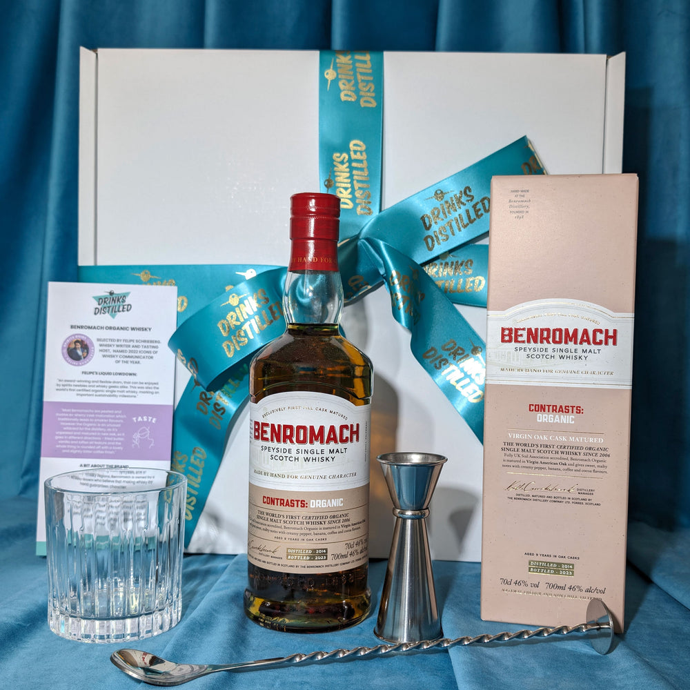 Benromach Organic Single Malt Scotch Whisky Old Fashioned Set