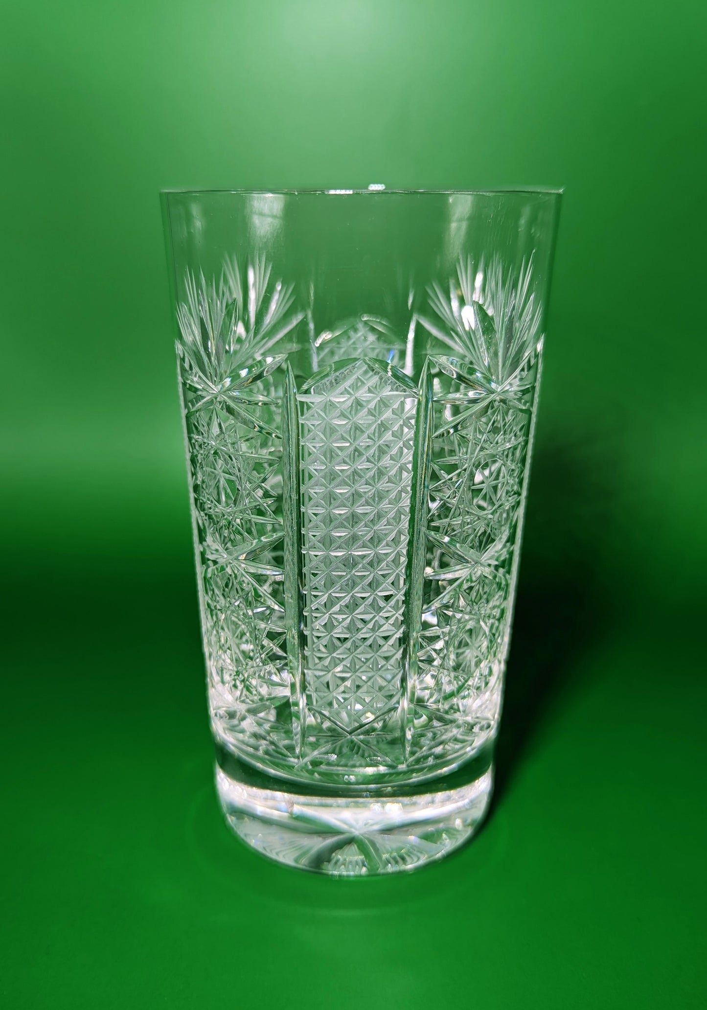 Vintage Czech Crystal Highball Glass