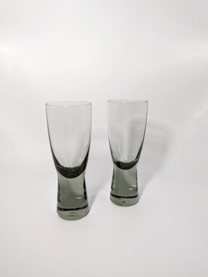 
            
                Load image into Gallery viewer, Pair of 50s Holmegaard Glass Denmark Smoky Shot Glasses
            
        